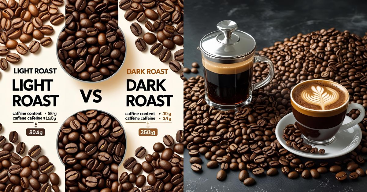 Light Roast vs Dark Roast Caffeine Content