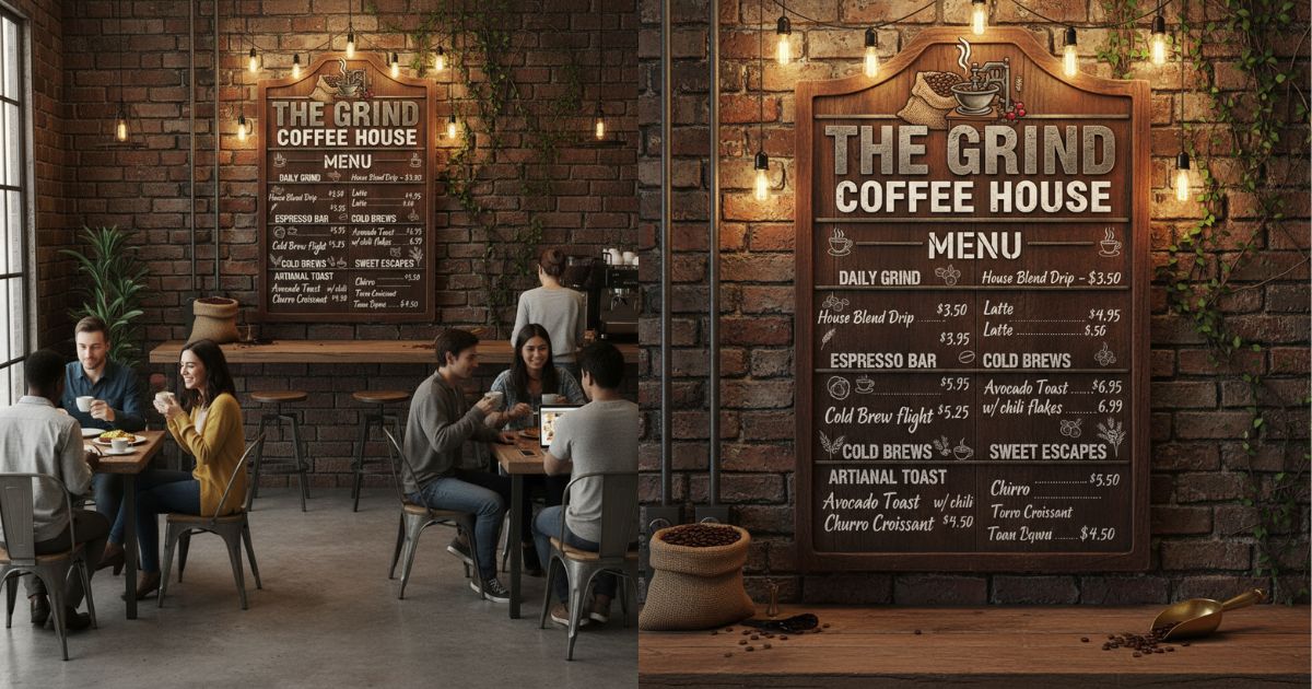 The Grind Coffee House Menu