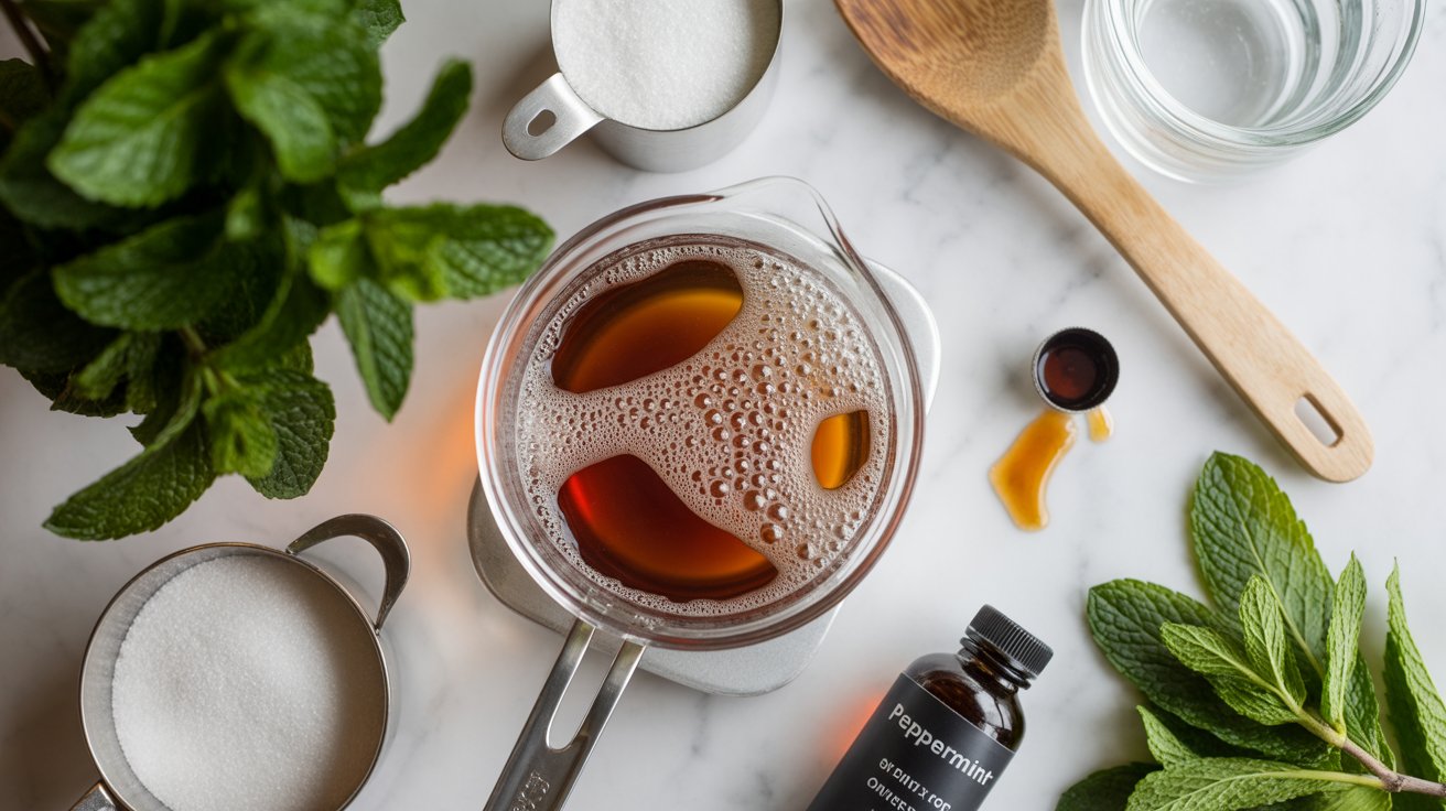 How to Make Peppermint Coffee Syrup
