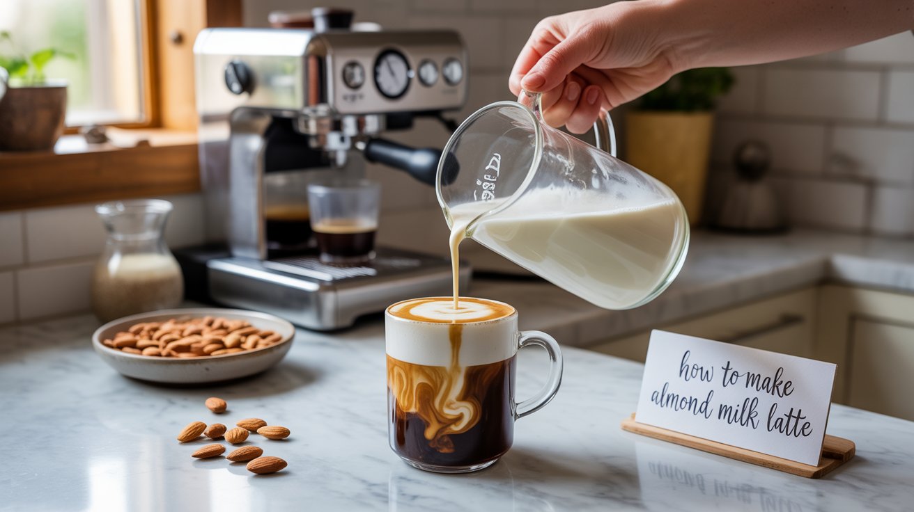 How to Make an Almond Milk Latte